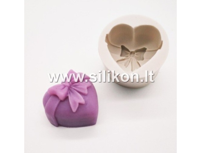 Silikoninė muilo forma - Širdelė Nr.4 pigiau