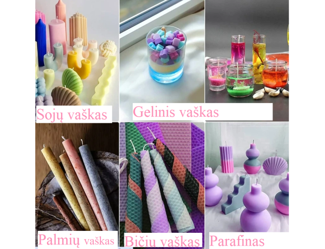 Žvakių dažų rinkinys 10ml x 16 vnt. internetu